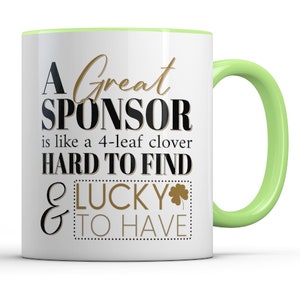 Sponsor Appreciation Gift for Sponsorship, A Great Sponsor Thank You, Personalized Mug Gifts for Confirmation NA AA Event Sponsors image 6