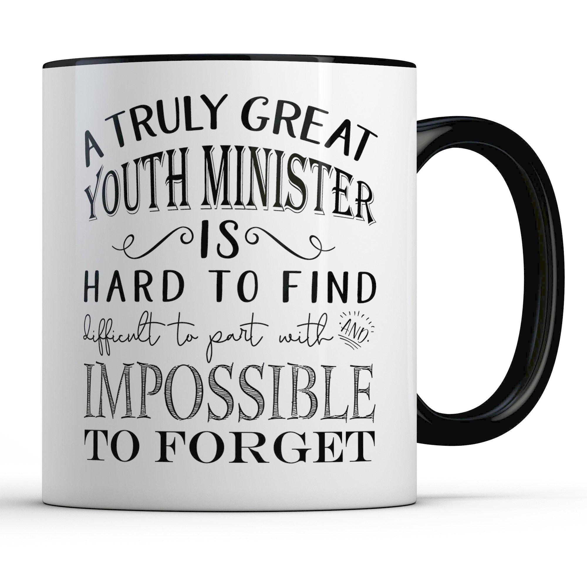 Youth Minister Gift, A Truly Great Youth Minister is Hard to Find Mug, Youth Ministry Appreciation Gifts, Thank You Youth Leader