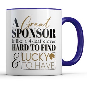 Sponsor Appreciation Gift for Sponsorship, A Great Sponsor Thank You, Personalized Mug Gifts for Confirmation NA AA Event Sponsors image 8
