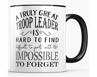 Thank You Troop Leader Gift, A Truly Great Troop Leader Mug, Scout Leader Appreciation Gifts for Women and Men