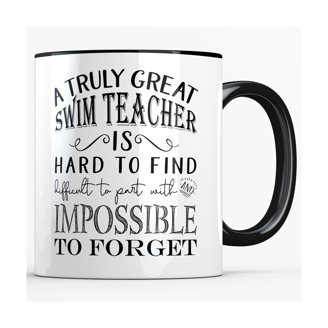 Swimming Lesson Teacher Gift A Truly Great Swim Teacher Mug Etsy UK