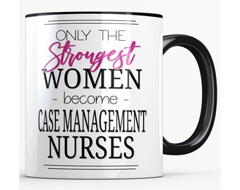 Case Manager Coffee Cup, Case Management Nurse Mug for Women, Promotion Gift, Nursing Appreciation Gift, New Job Gift