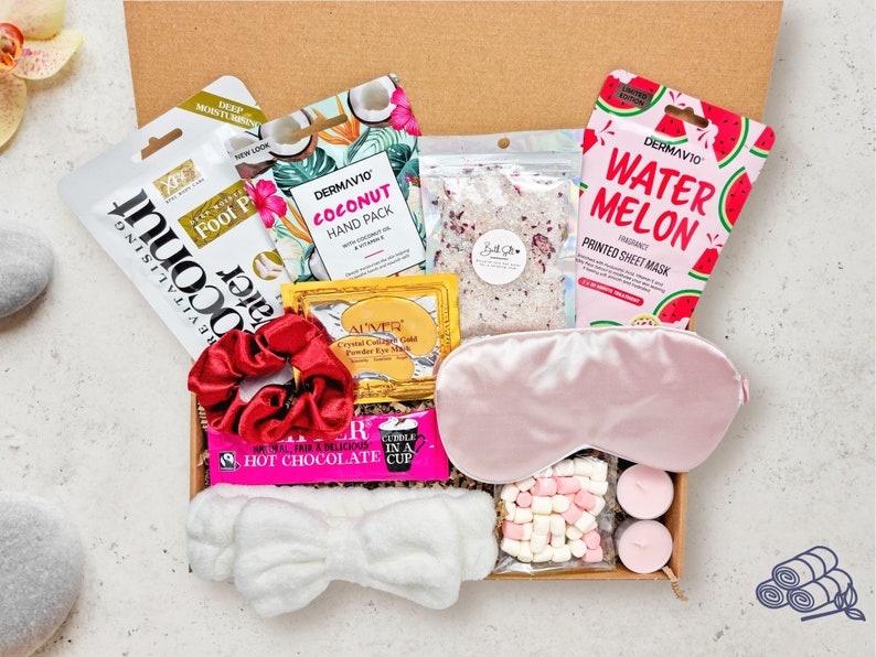 Mothers Day care packages Birthday Gifts for Her, Spa gifts for friend, gifts for best friend, gift for mum, Hamper for her, Pamper gift box Box 5