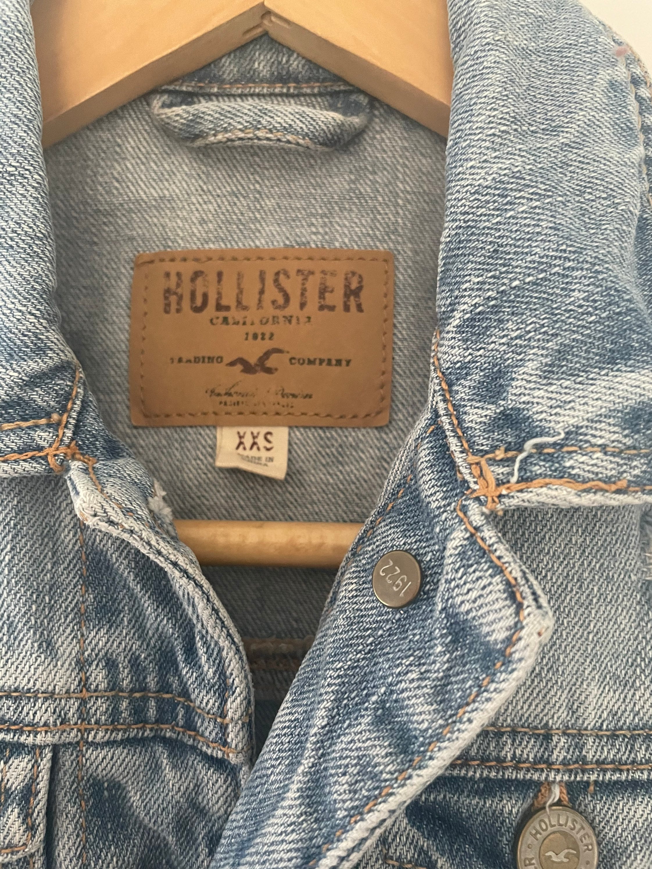 Vintage Womens Hollister Denim Jacket Etsy Canada