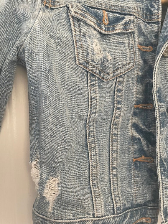 Hollister ripped cheap denim jacket
