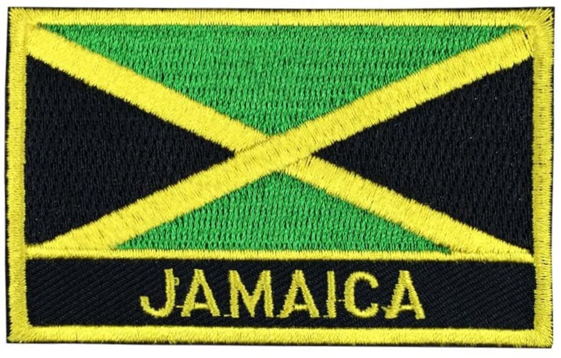 Jamaica Flag IronOn Patch for Hats and Backpacks Jamaican Etsy