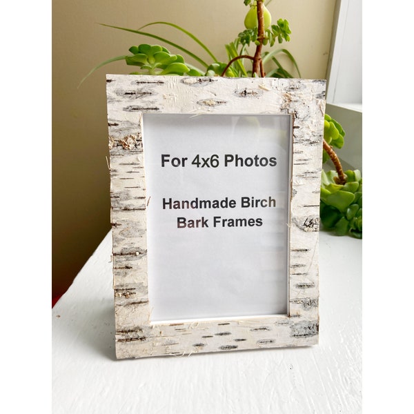 Birch Frame Birch Bark - Etsy