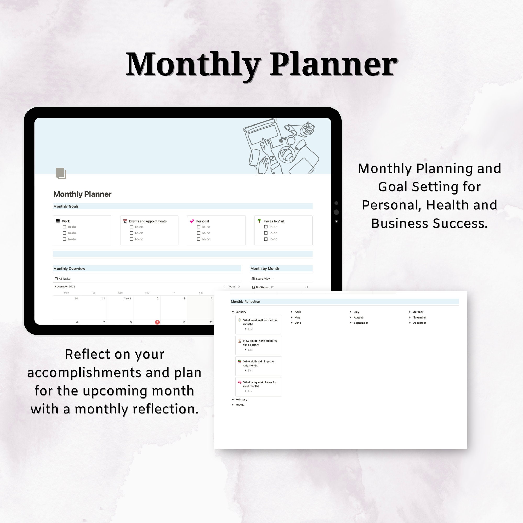 Notion Planner Template Notion Dashboard Notion Personal - Etsy Canada