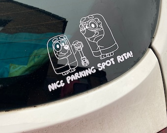 Janet and Rita Car sticker