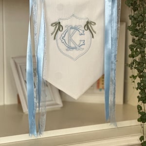 Custom Baby Banner | Hospital Door Decor | Welcome Banner | Birth Announcement | Hospital Door Sign | Embroidery Banner