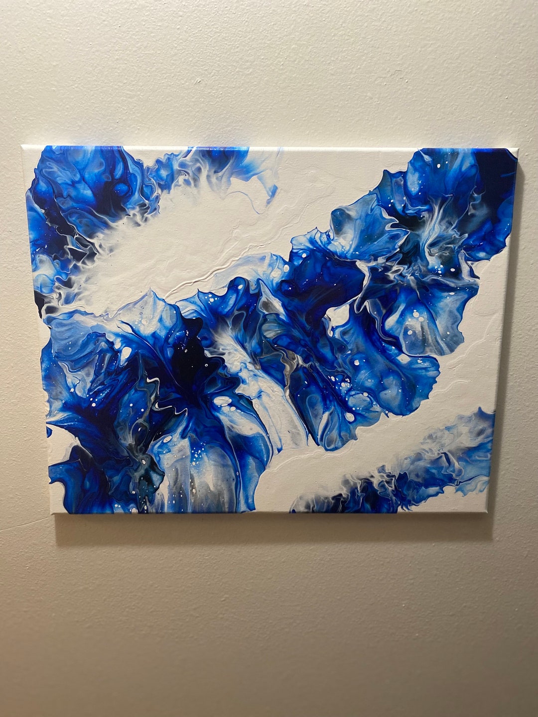 Liquid Acrylic Painting 20 X 16 Acrylic Paint Pour Etsy