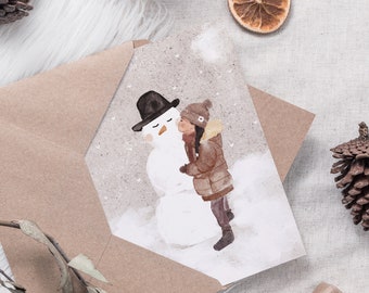 Christmas card mysnowman | Christmas card