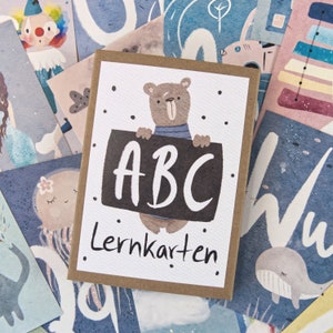 ABC flashcards for school beginners, letter cards for learning to write, alphabet cards image 2