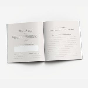 May include: A blank journal page with the title "Monat 182" and a section for daily entries. The page includes sections for "Dienen Personen" and "Besondere Veranderungen".