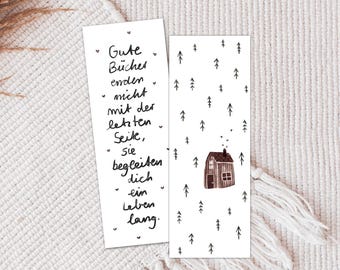 Forêt de favoris | personnalisable, cadeau livre de lecture accessoires de livre cadeau personnalisé