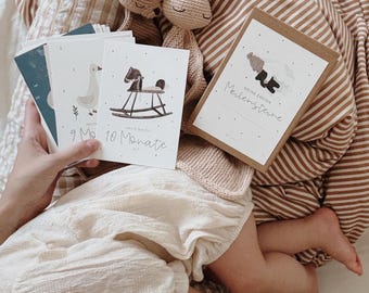 Baby Milestone Cards | My First Year Personalized Gift for Boys & Girls Baby Gift Christmas Gift