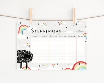 Timetable sheep for school enrolment | Back to School Gift