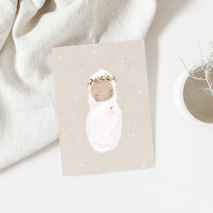 Karte Boho Sternenkind, Poster, Baby Karte, Babyzimmer, Kinderzimmer