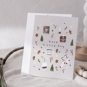 Weihnachtskarte cozy | Karte Weihnachten