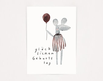 Carte d’anniversaire Carte postale Carte d’anniversaire | anniversaire Cadeau Anniversaire Naissance Salutation Kate Cadeau de Noël Din A6