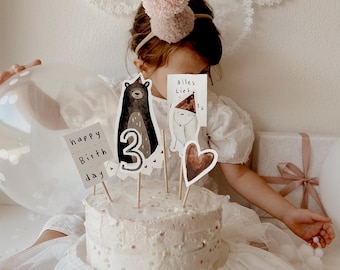 Gâteau d’anniversaire | Joyeux anniversaire, décoration de gâteau personnalisable, anniversaire enfant, baby shower cake topper, cake topper, cake topper