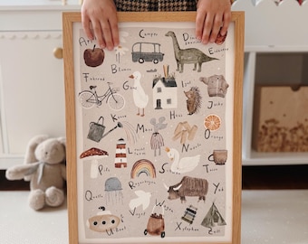 ABC Poster Alphabet | Back to School, School Enrollment