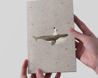 Caderno Krete A5 em papel grama | Caderno de desenho, planejador, registro no diário, caderno, diário de atenção plena, diário com marcadores, diário