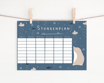 Calendrier hérisson de la scolarisation | Cadeau de la rentrée scolaire