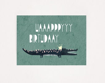 Carte postale Joyeux anniversaire Carte de vœux Carte postale Carte d’anniversaire Naissance Din A6 Cadeau de Noël