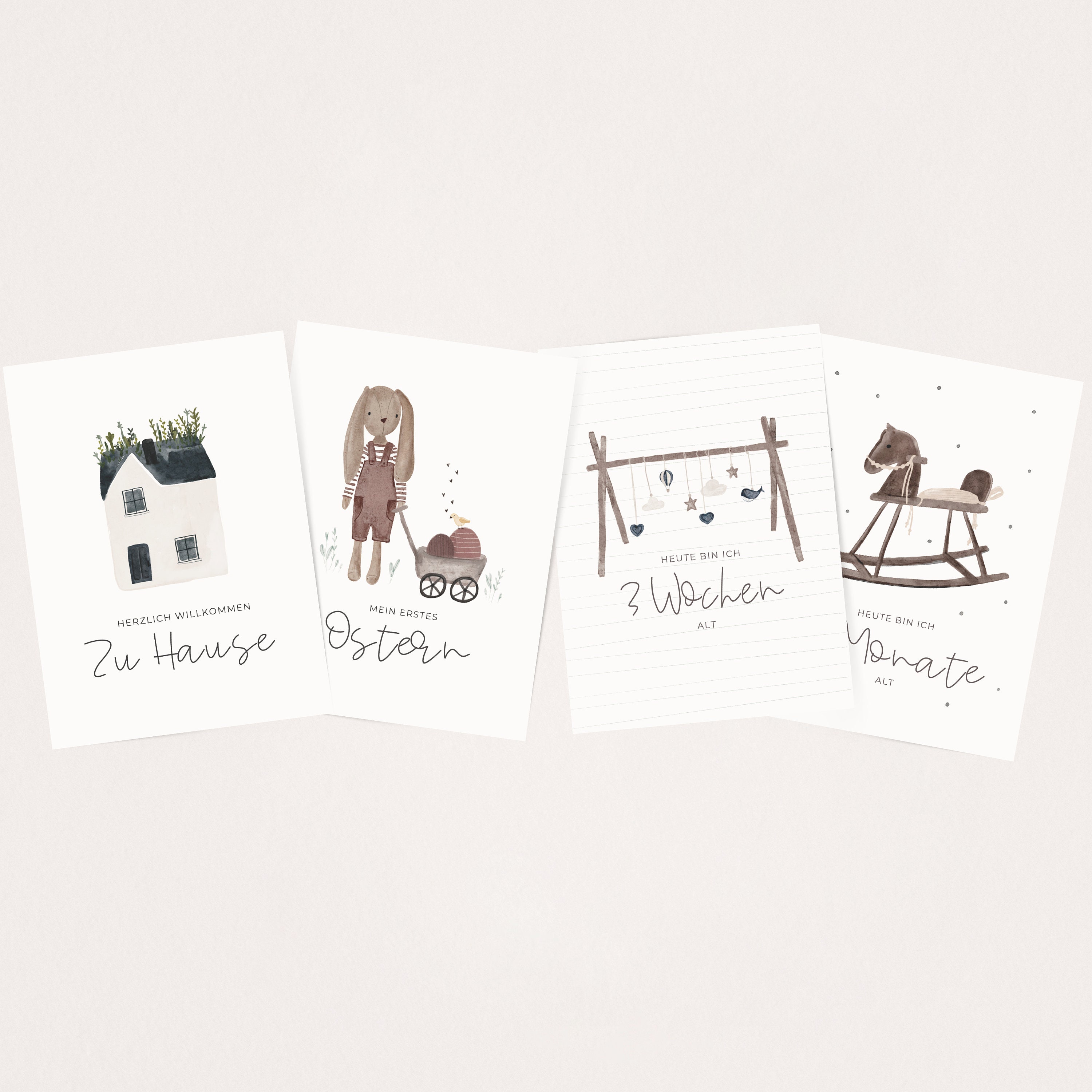 Baby Milestone Cards | My First Year Personalized Gift for Boys & Girls ...