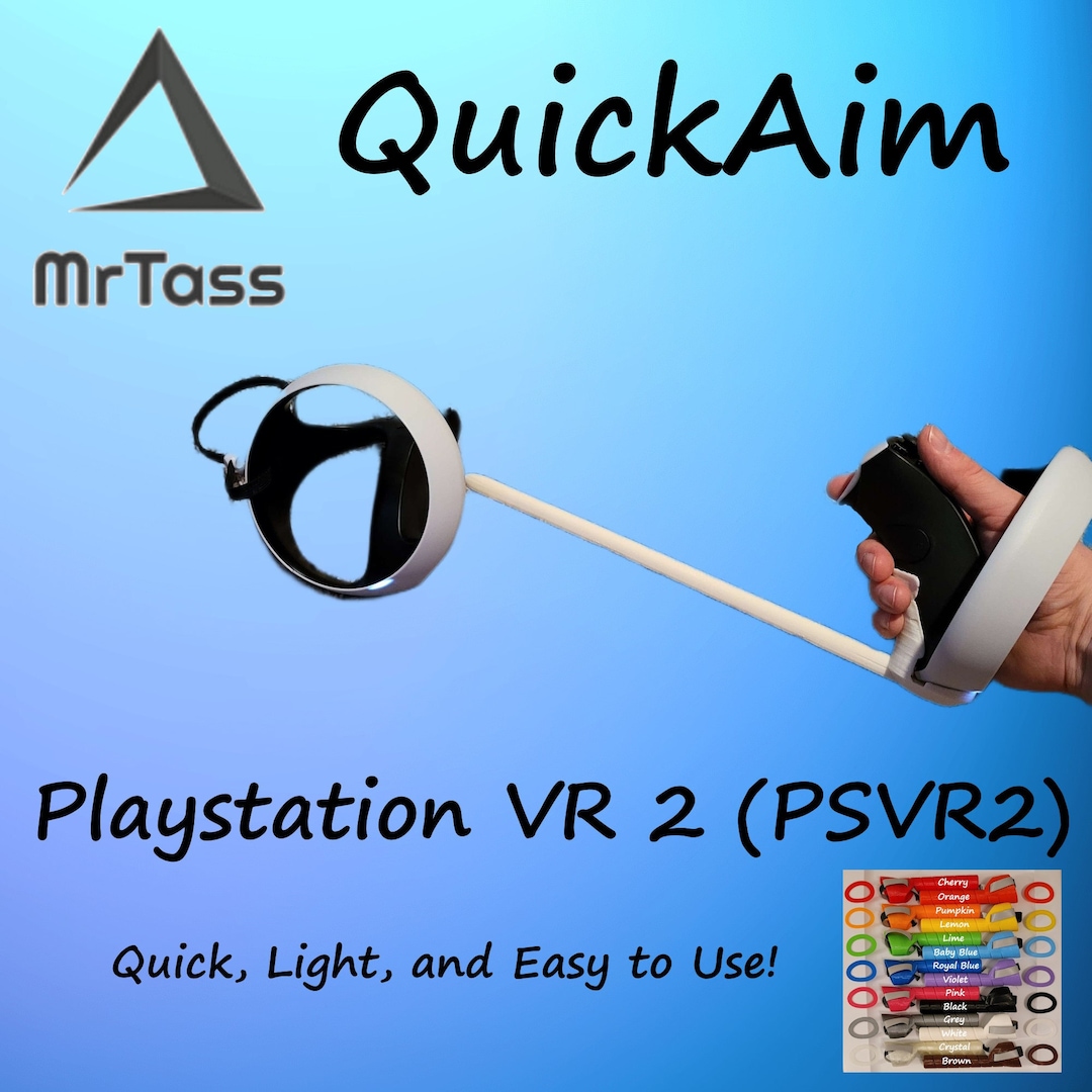 Mrtass Quickaim Playstation VR 2 compatible PSVR2 Gun Stock Stability
