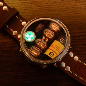 Fallout inspired atomic NIXIE watch