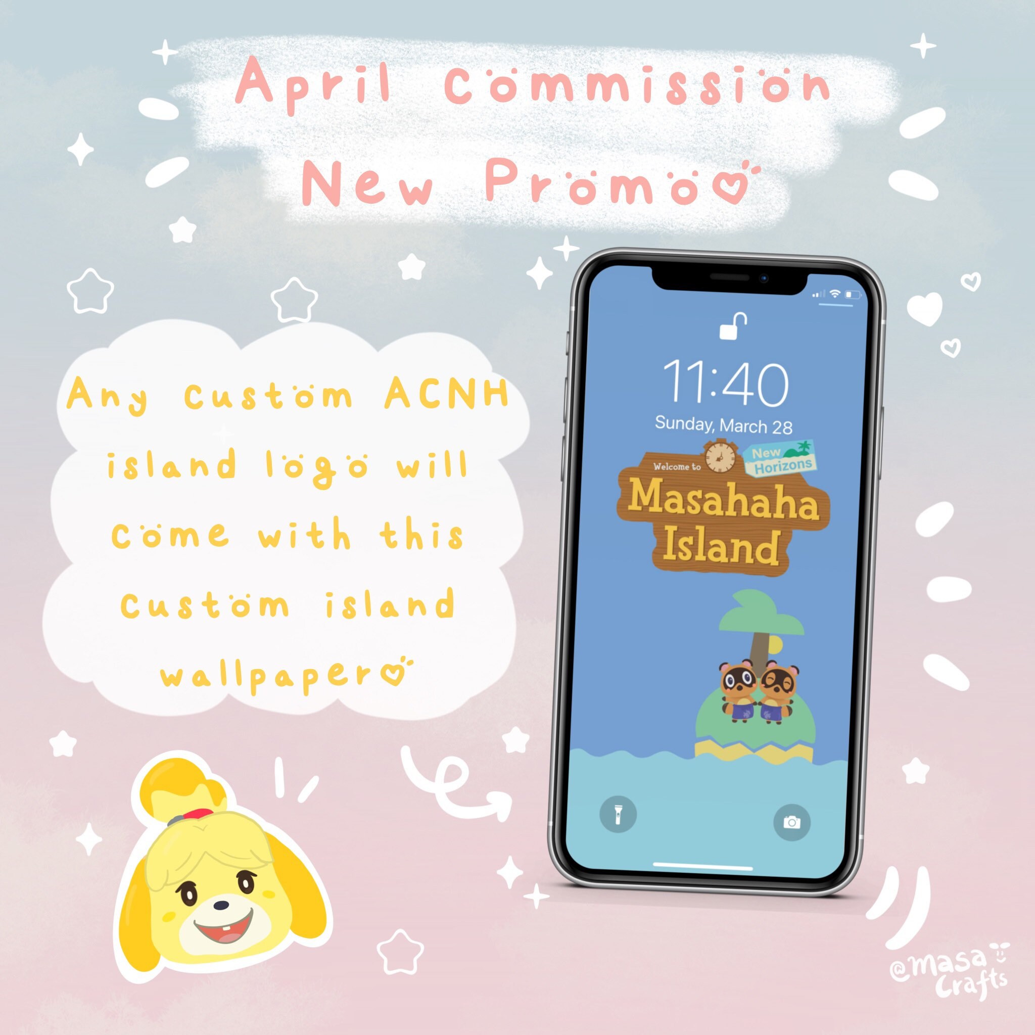 Custom Animal Crossing Island Name /Banner/Art/Logo/Icon Etsy