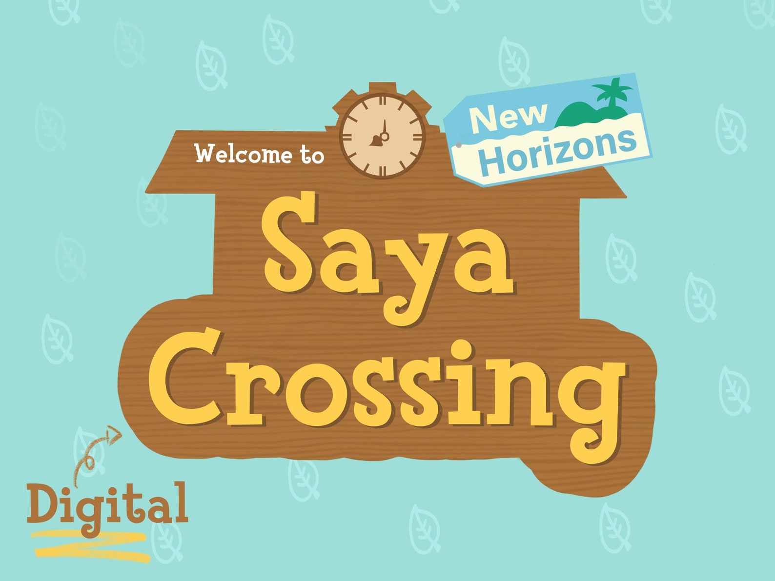 Custom Animal Crossing themed Island Banner/Art/Logo/Icon | Etsy