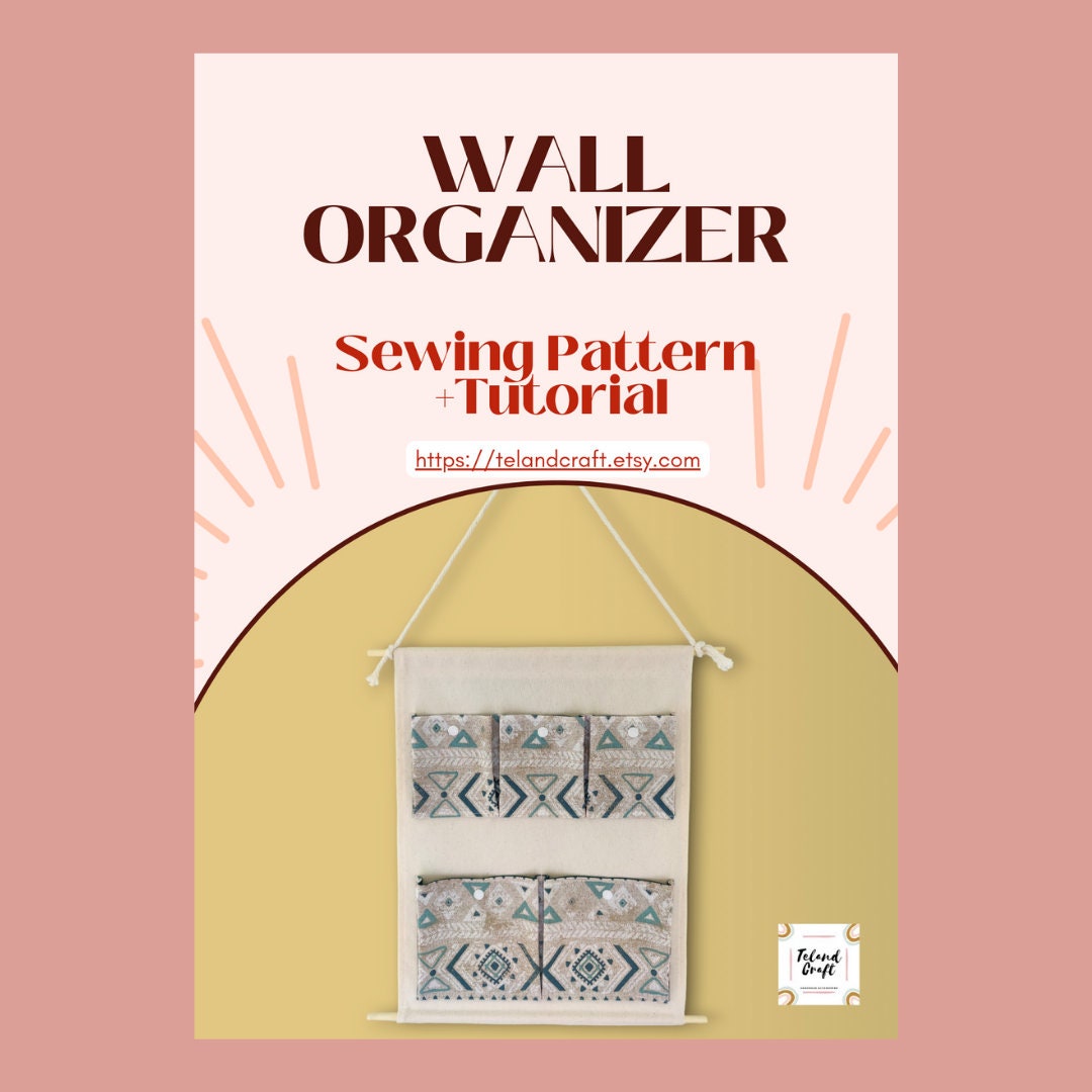 Hanging Wall Organizer PDF Sewing Pattern - Instant Download - up to 10 ...
