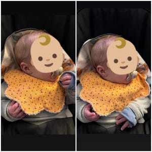Newborn Scalloped Baby Bib Pattern - 0 to 6 Months - PDF Sewing Pattern with Tutorial image 2