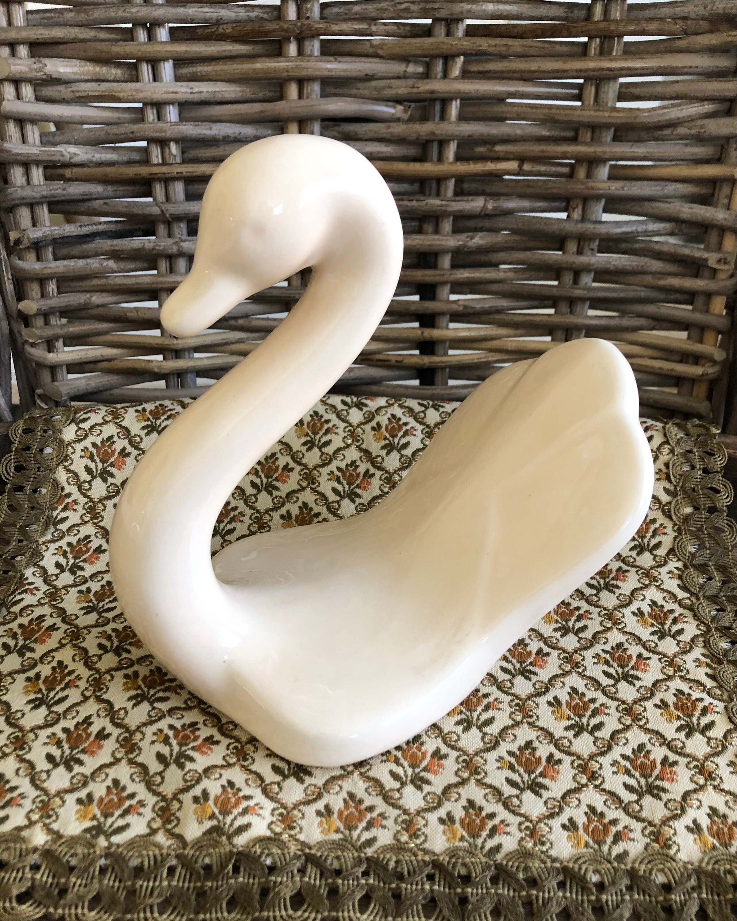 Vintage Ceramic Swan Hand Towel Holder Vintage Bathroom Etsy.de