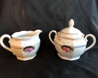 Bavaria Luster Cream and Sugar Set.