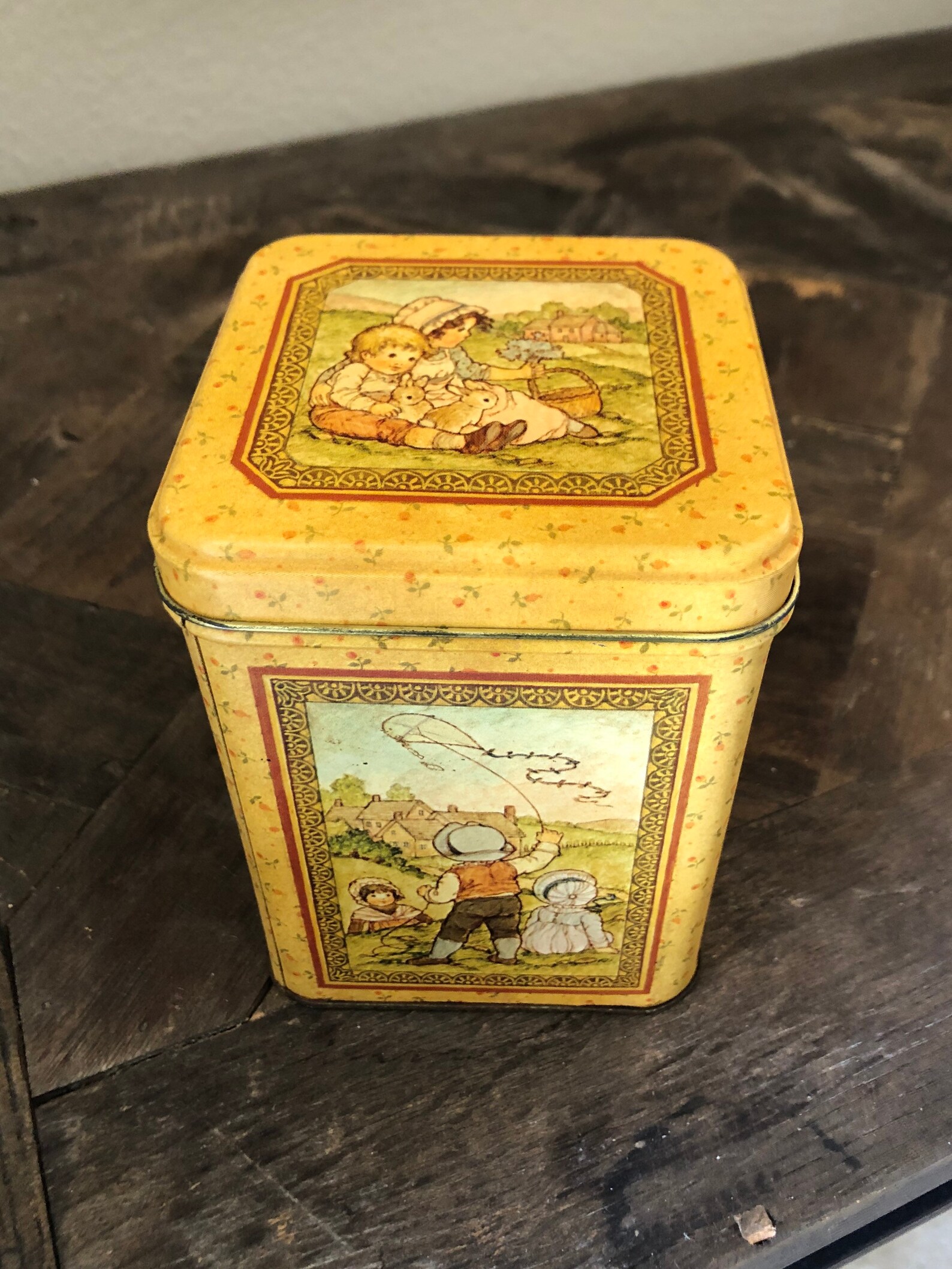 Vintage Decor Collectable Storage Metal Tins Hallmark Tin Etsy