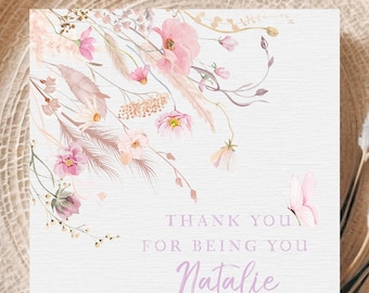A little card to say a big thank you,Appreciation card,Thank you teacher,Best friend thank you card,Thank you mum card,Thank you sister card