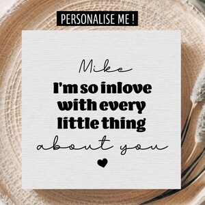 Carte d'anniversaire petit ami/mari/finance, carte personnalisée pour partenaire, carte d'anniversaire pour homme, carte pour conjoint, partenaire pour la vie, carte J'adore