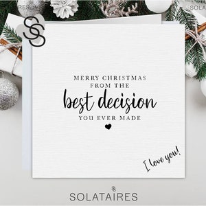 Carte de Noël personnalisée pour petit ami, carte de Noël pour mari, Noël drôle pour petit ami, carte de Noël pour homme, carte de Noël pour lui