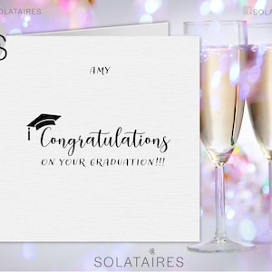 Cartão de formatura personalizado, cartão de parabéns pela formatura no Reino Unido, cartão "Você conseguiu", cartão de felicitações, cartão de parabéns pelo diploma, cartão de comemoração