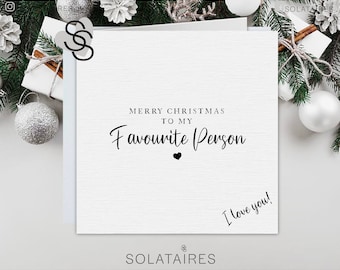 BYANIKA Weihnachtskarte Für Ehemann/Ehefrau – A6, Kraftbraun, Mit Leerer Innenseite Für Persönliche Grüße