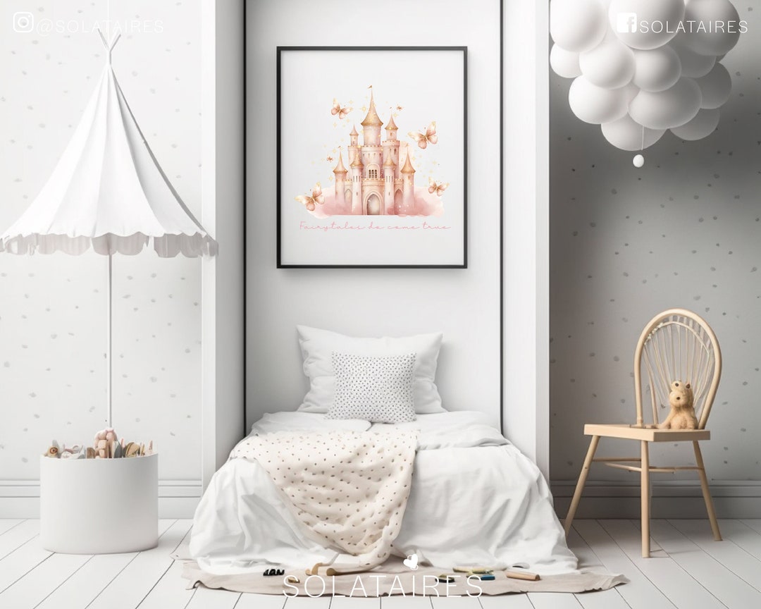 Girls Bedroom Prints, Girls Room Decor, Pink Girls Room Decor ...