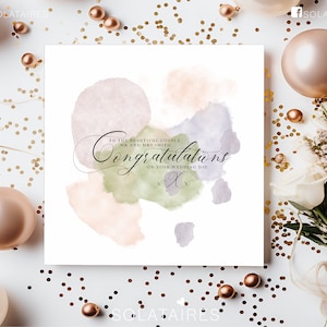 Biglietto di nozze personalizzato di congratulazioni, Biglietto di nozze Mr e Mrs per gli sposi per i novelli sposi, Biglietto per coppia felice appena sposata, Regalo di nozze