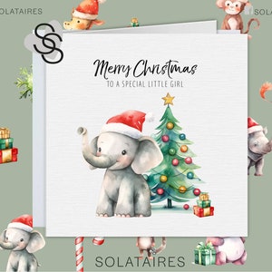 Biglietto di Natale personalizzato per figlia, biglietto speciale per bambina, biglietto di Natale per nipote, biglietto di Natale per nipote, biglietto di Natale per bambina