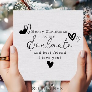 Boyfriend Weihnachtskarte, Soulmate Weihnachtskarte, Love you Karte, Fiancè Weihnachtskarte, Husband Weihnachtskarte, Bester Freund Karte, Weihnachtskarte