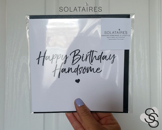 Gift Tag - Happy Birthday Handsome Gift Tag - Happy Birthday Handsome