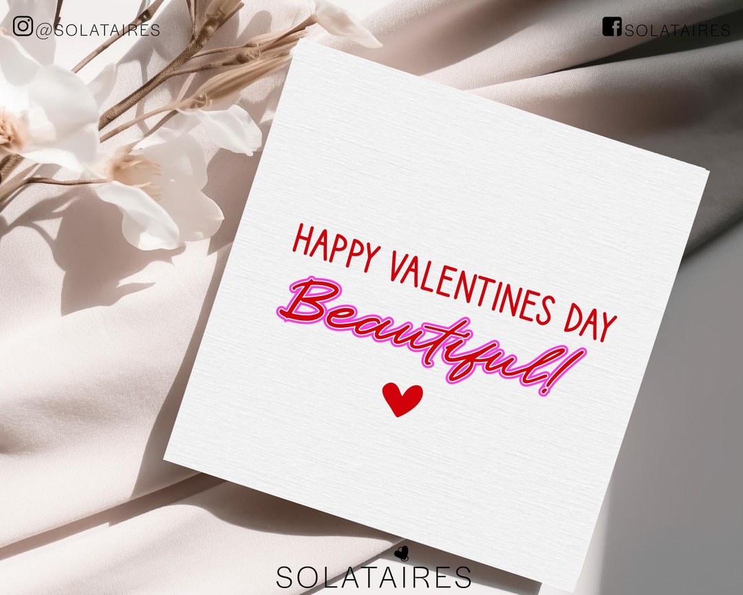 Happy Valentines Day Beautiful Card, Valentines Day Card for Girlfriend ...